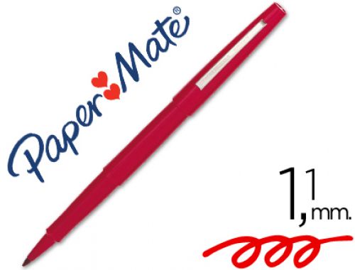 Marcador paper mate flair nylon 3102-1 vermelho , Papermate , 7481 , 8008285095133